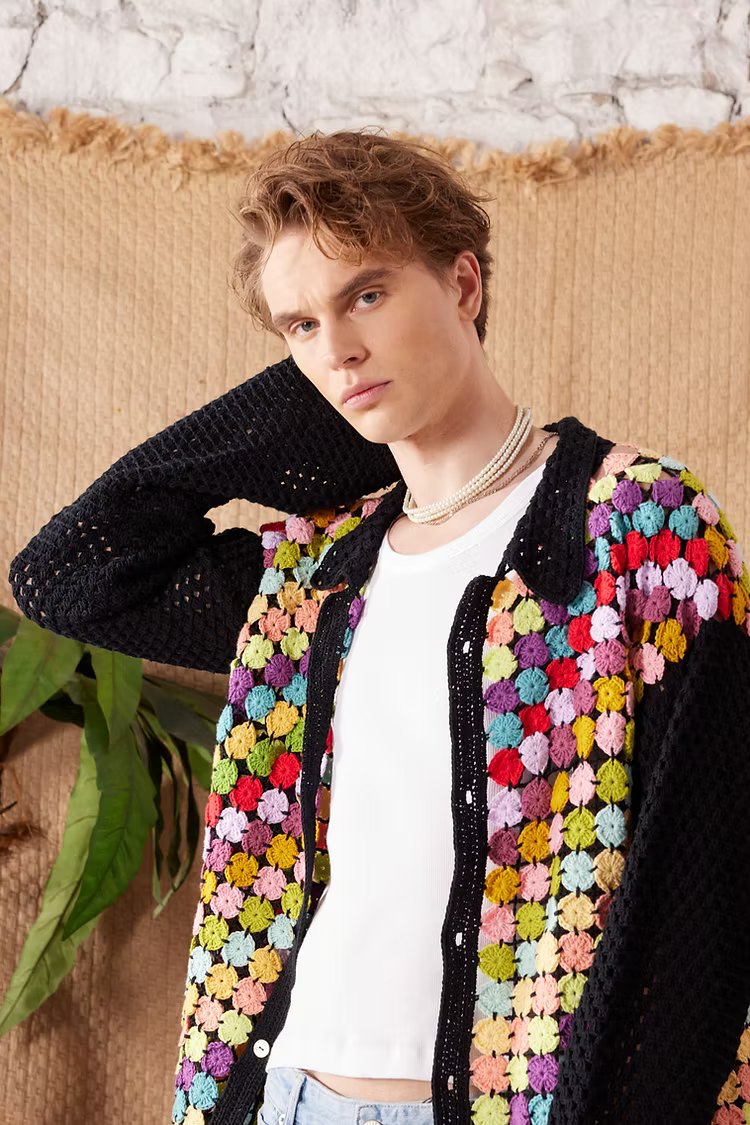 Hibiscus Crochet Cardigan