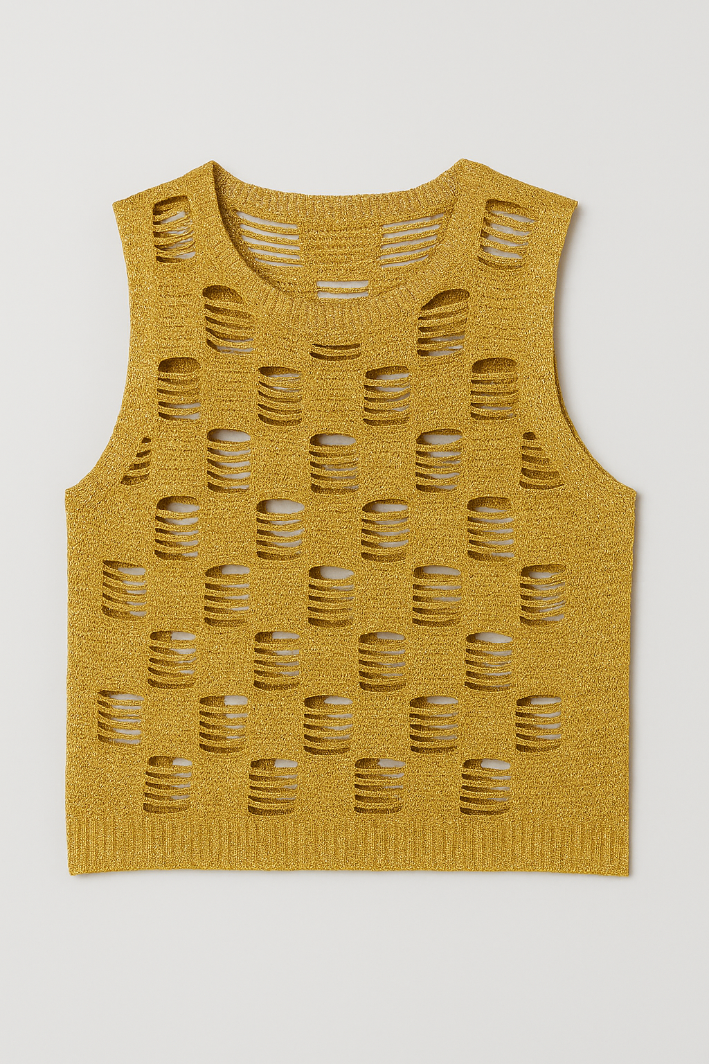 Ripped Crochet Tank Top