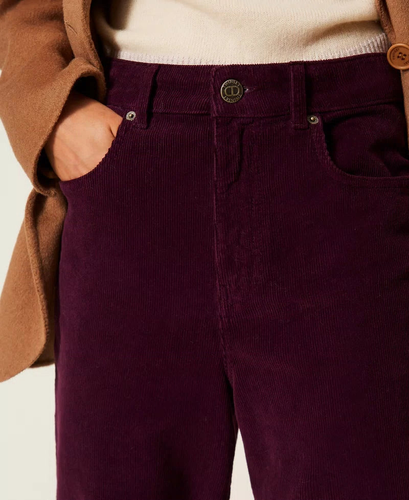 Five-pocket corduroy trousers