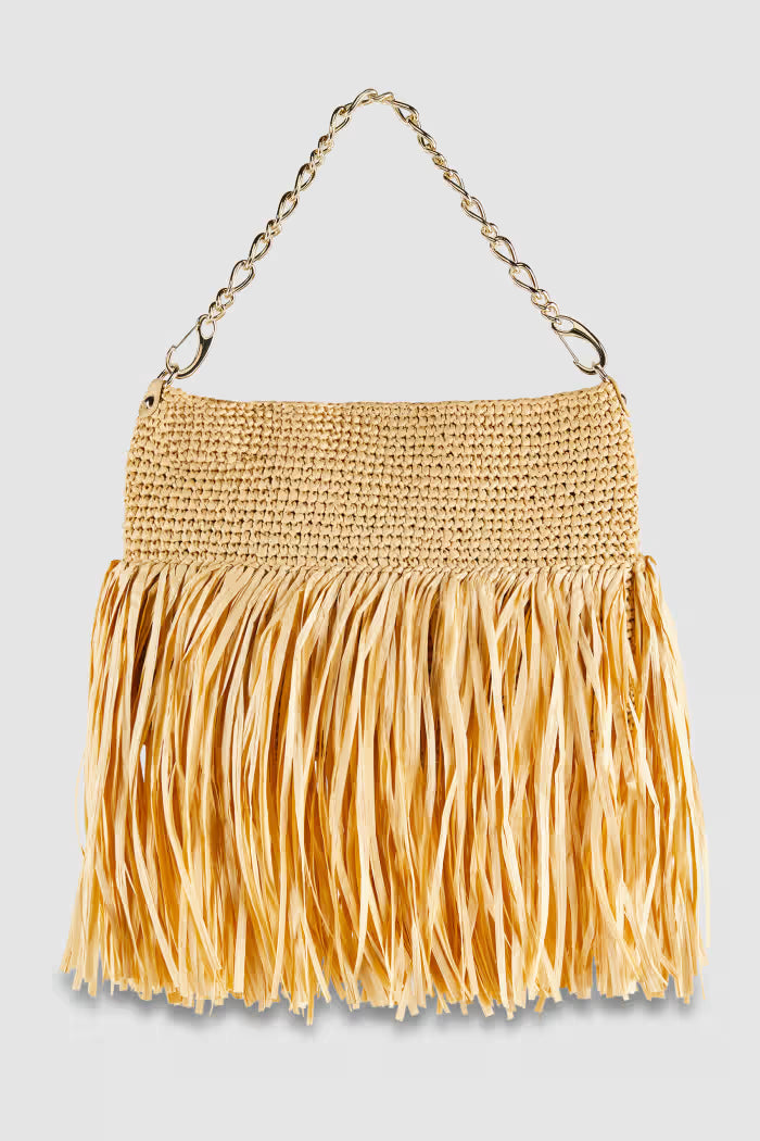 Woven shoulder bag