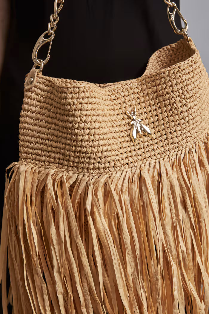 Woven shoulder bag