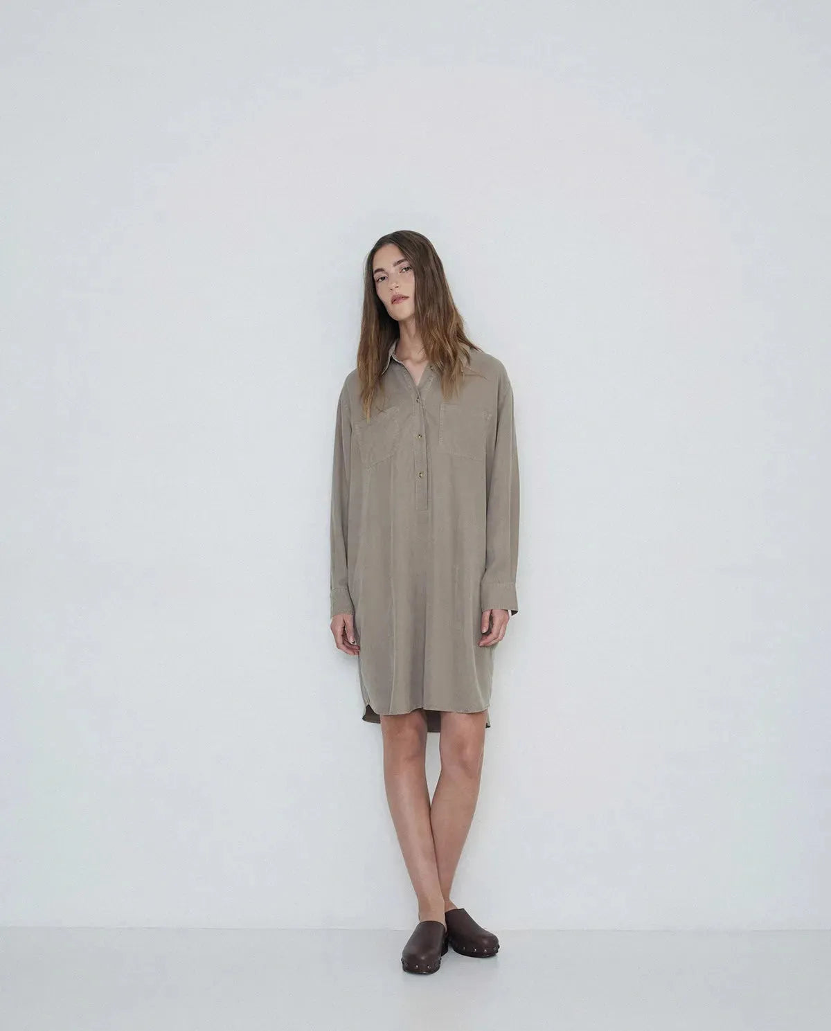 Tencel shirt dress