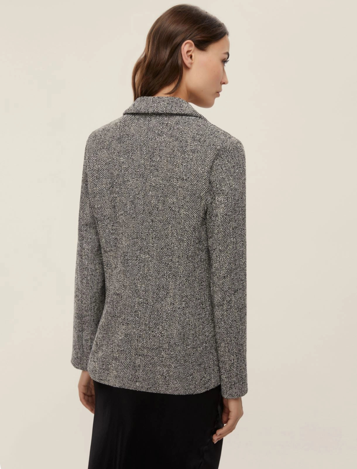 Feminine basketweave jacket