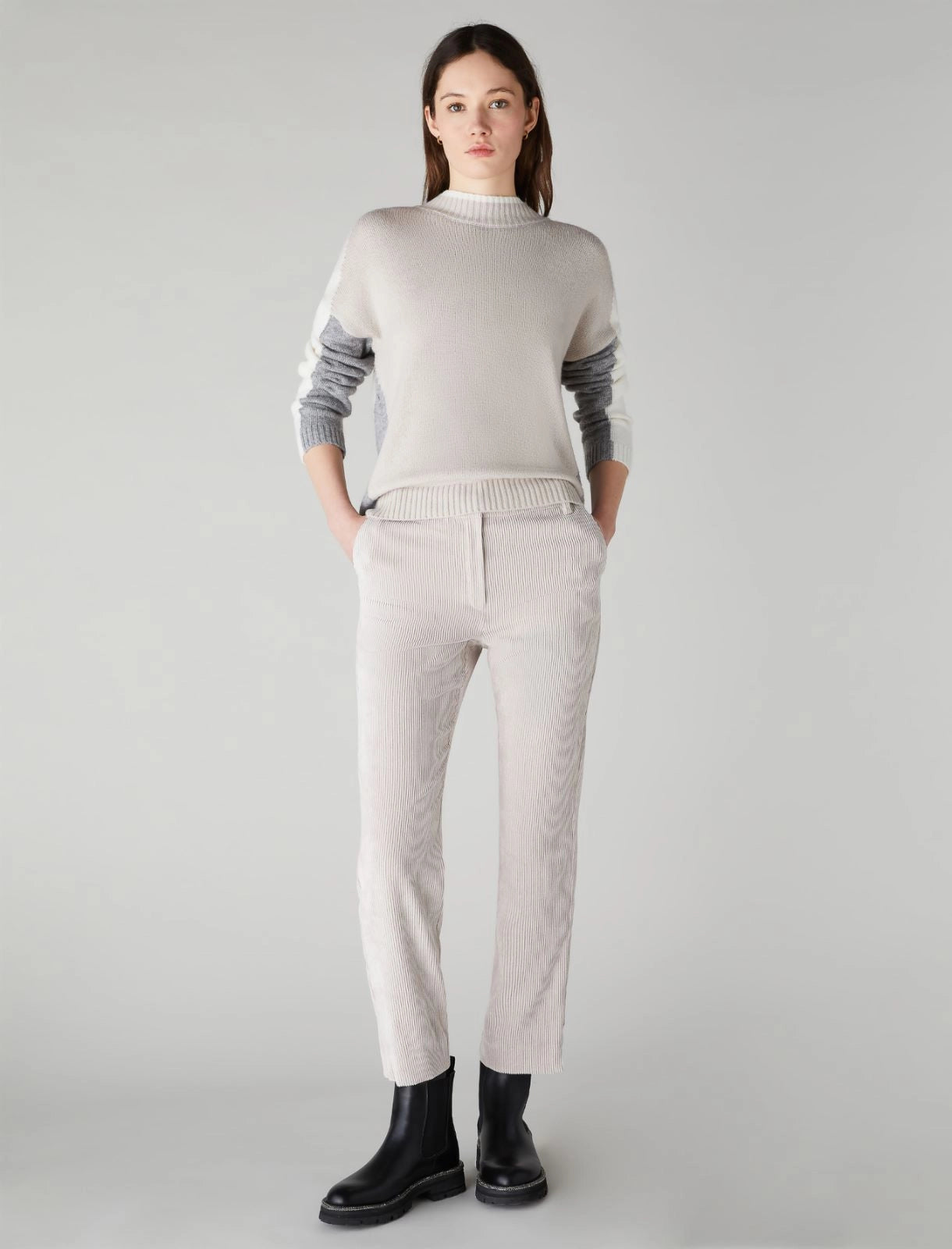 Three Colour Wool Sweater