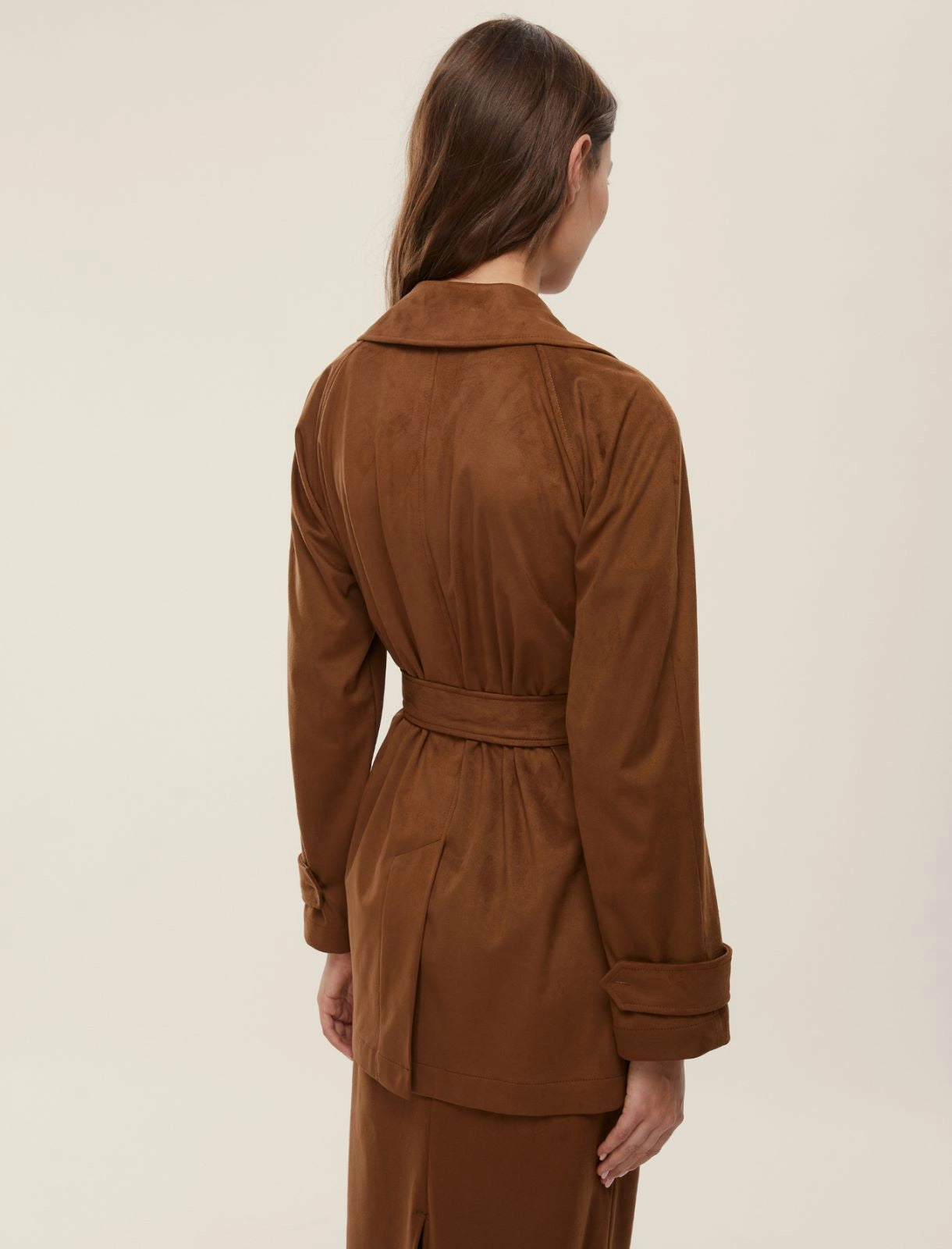 Jersey trench coat