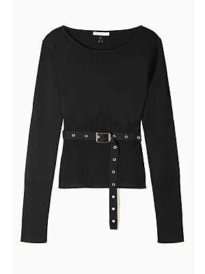 "ESSENTIAL" sweater with buckle