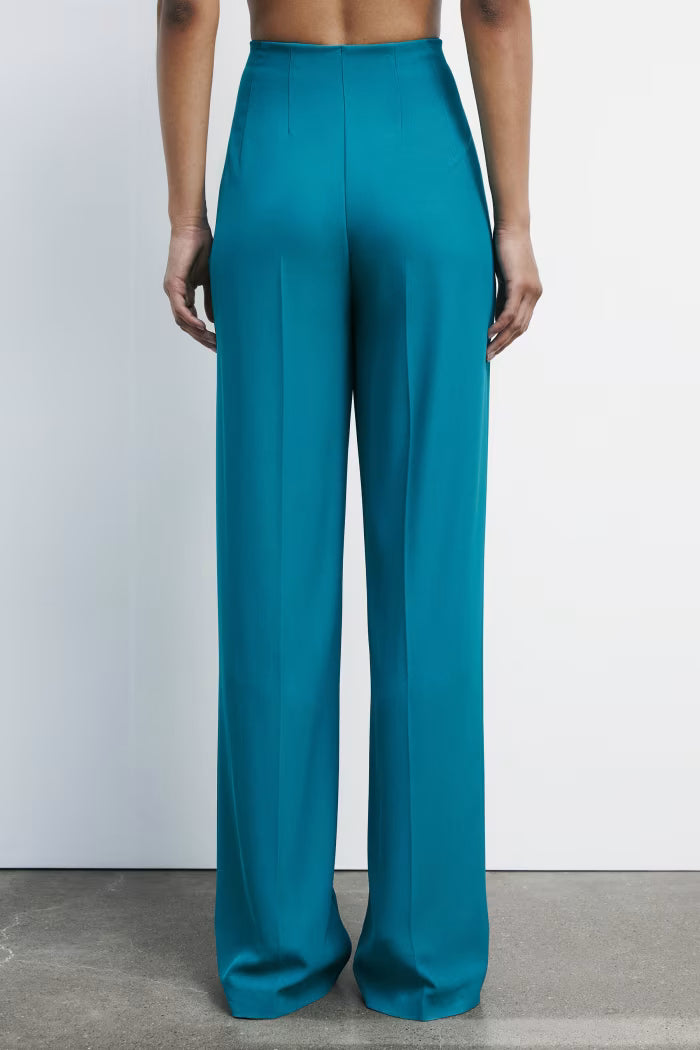 High-waisted palazzo pants