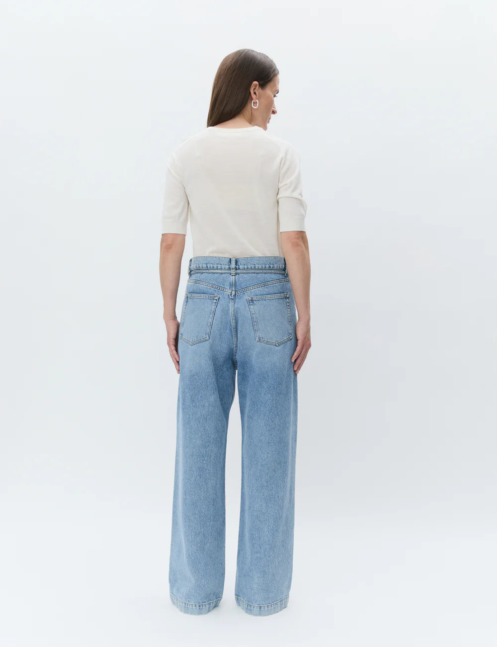 Suéter de punto de manga corta Carolina