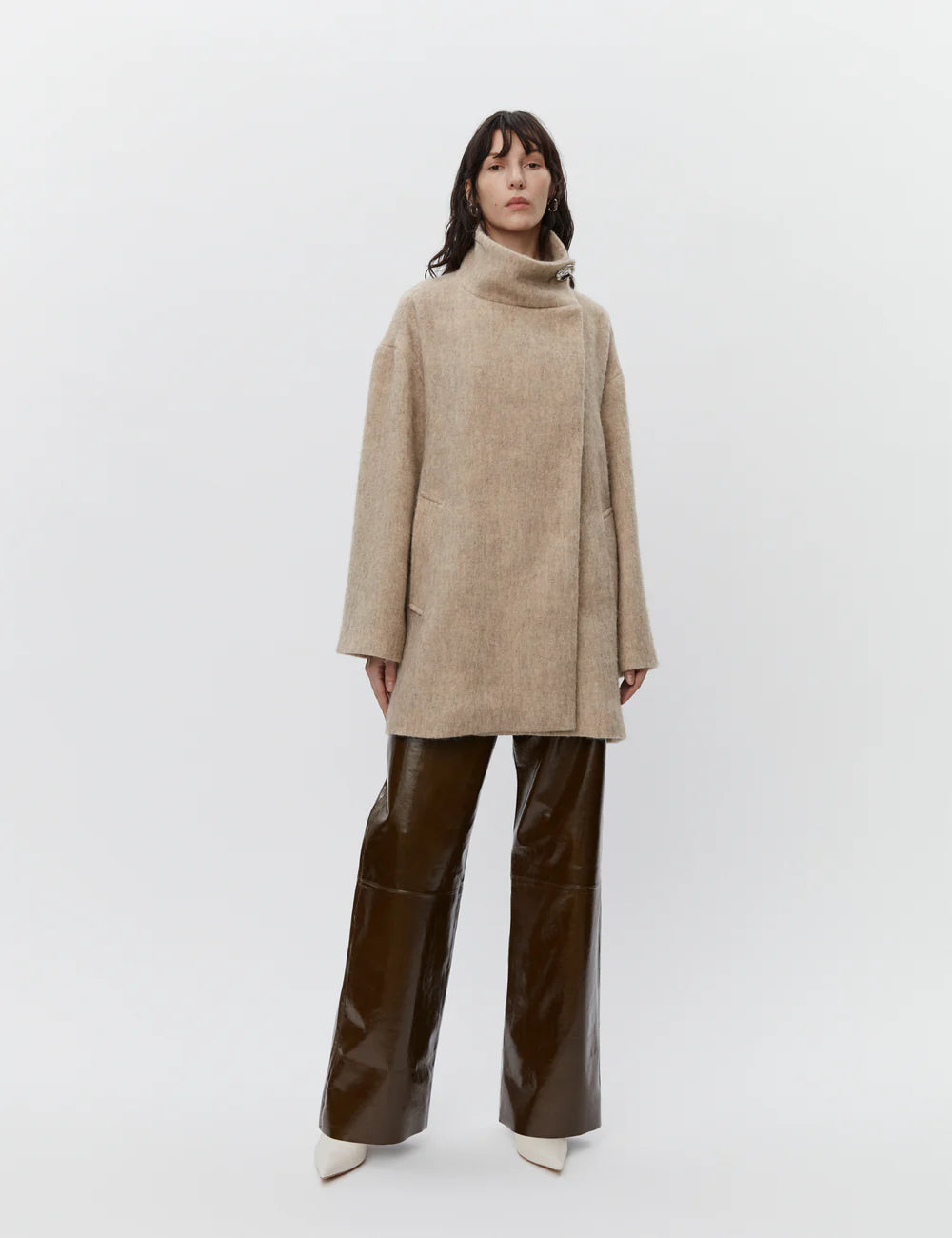 Keaton Fluffy Wool Coat