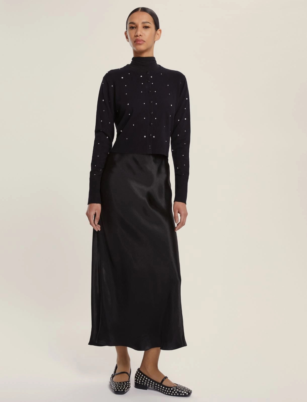 Rena short stretch viscose cardigan